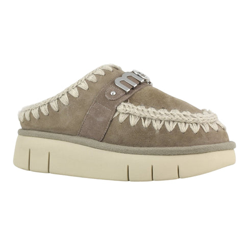 MOU Sabeau Sabot Donna in montone BOUNCE CLOG METAL LOGO 36 A25-MOUFW531001A-ELGRY-36 - Francavilla Moda